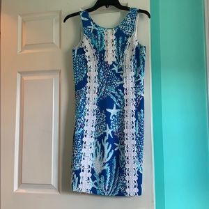 Lilly Pulitzer blue starfish shift dress